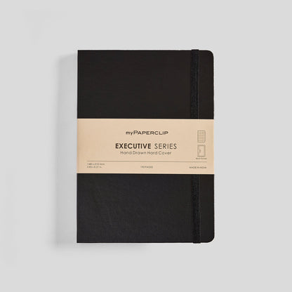 Executive Series Notebook (Hard Cover) - A5 (With Back Pocket)