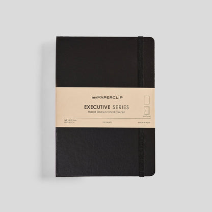 Executive Series Notebook (Hard Cover) - A5 (With Back Pocket)