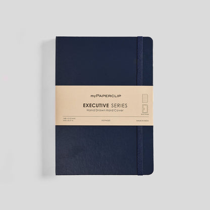 Executive Series Notebook (Hard Cover) - A5 (With Back Pocket)