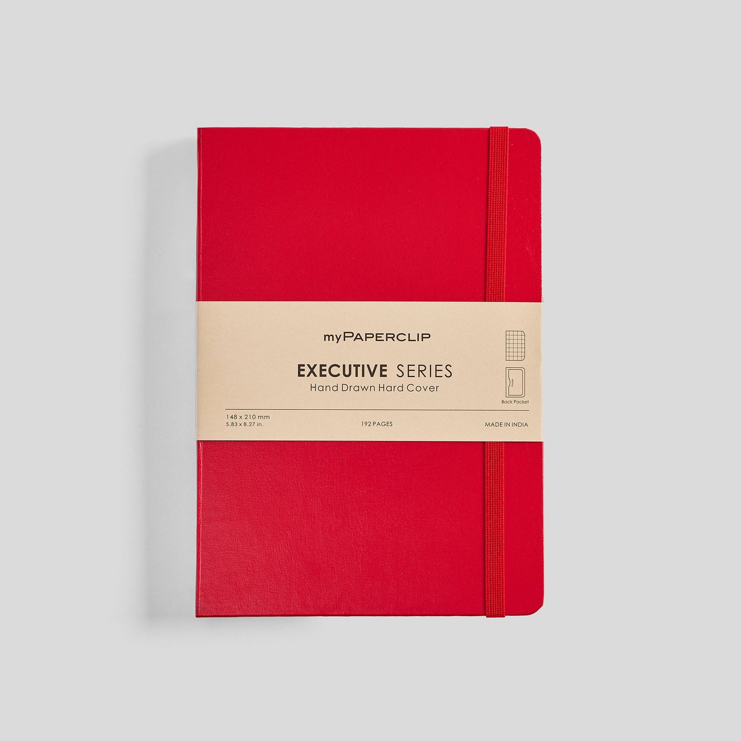 Executive Series Notebook (Hard Cover) - A5 (With Back Pocket)