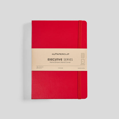Executive Series Notebook (Hard Cover) - A5 (With Back Pocket)