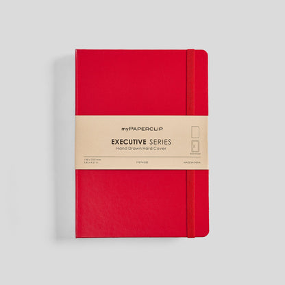 Executive Series Notebook (Hard Cover) - A5 (With Back Pocket)