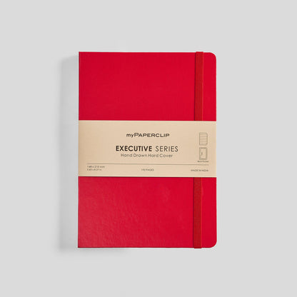 Executive Series Notebook (Hard Cover) - A5 (With Back Pocket)