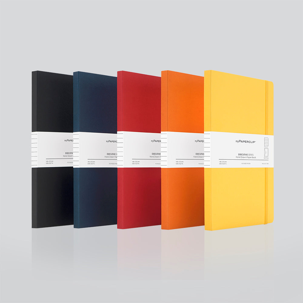 Executive Series Notebook (Soft Cover) - A5 (Pack of 5)