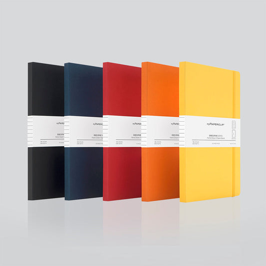 Executive Series Notebook (Soft Cover) - A5 (Pack of 5)